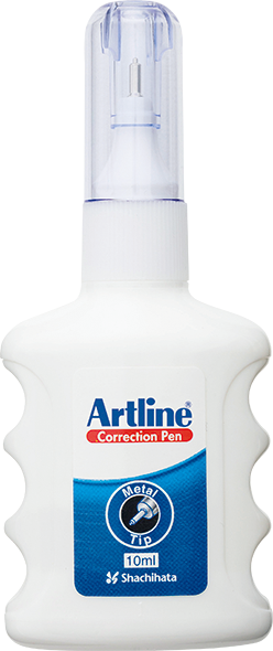 Artline Metal Nib Fast Drying Correction Pen (7ml, Pack of 10)