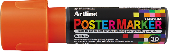 Artline Poster Markers Water Based with Industrial Markers with