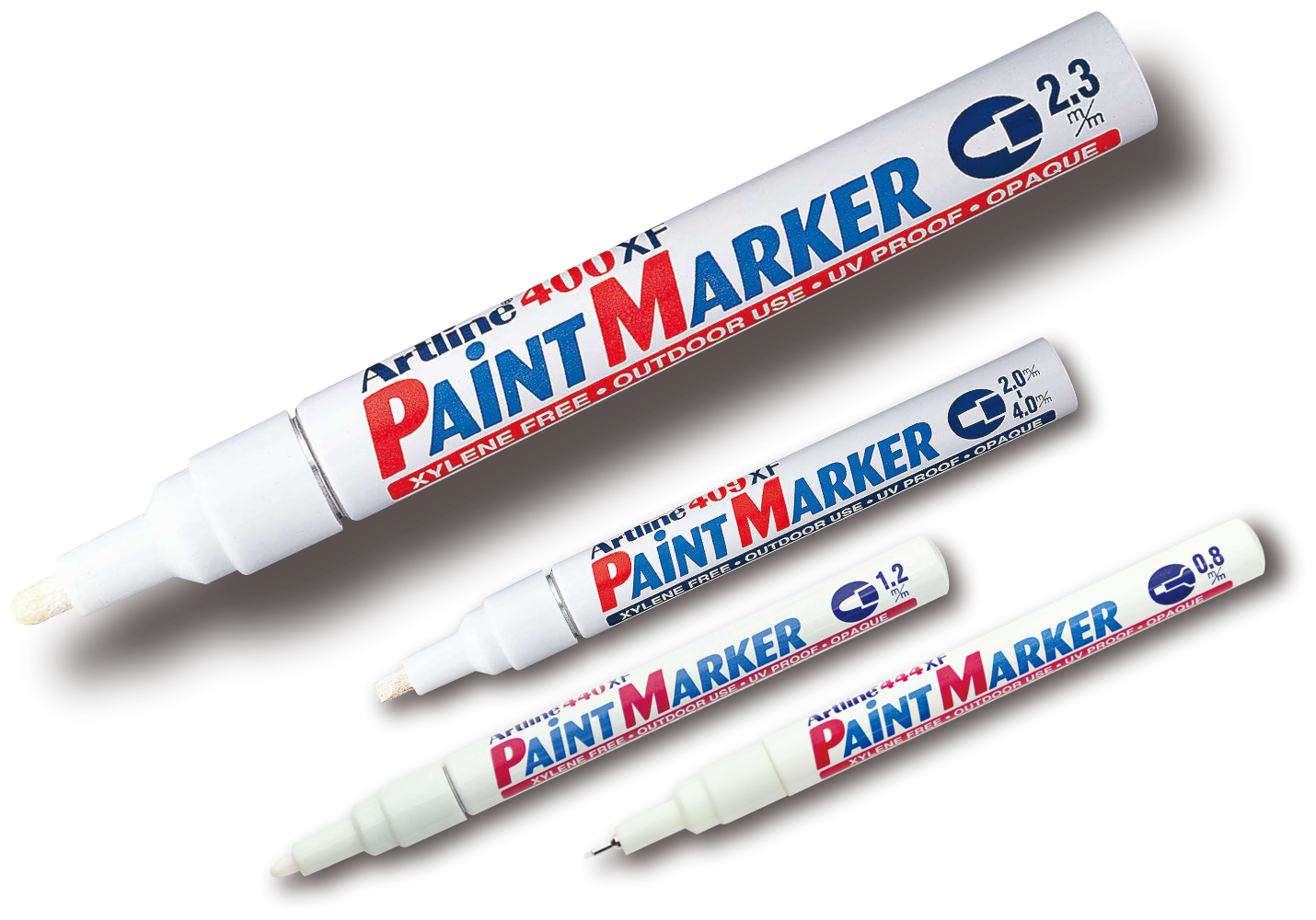 White Artline 20MM Paint Marker – ADSCO Companies